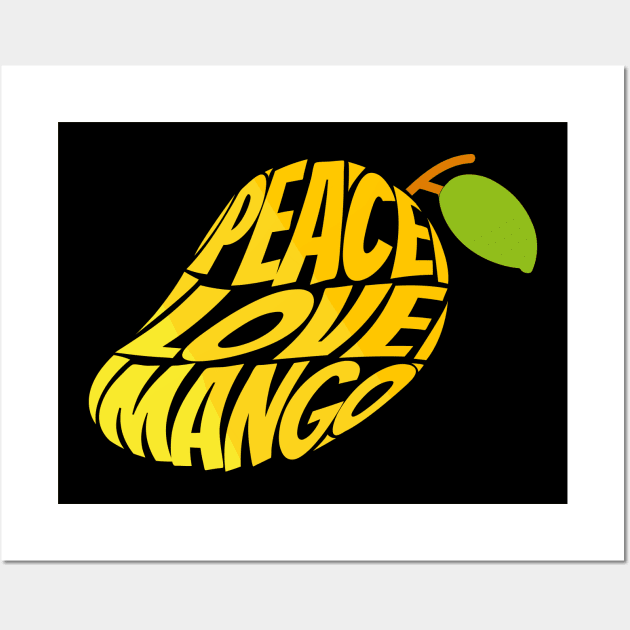 Peace Love Mango Wall Art by ardp13